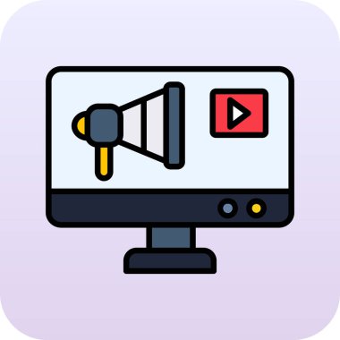 Şeffaf bir arkaplanda video kamera vektör illüstrasyonu. Birinci kalite semboller. kavram ve grafik tasarımı için vektör çizgisi düz simgesi.