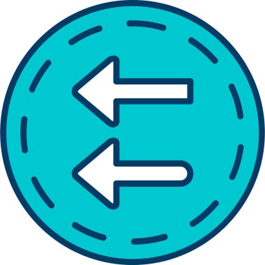 ok yönü simgesi doldurulmuş özet biçimi