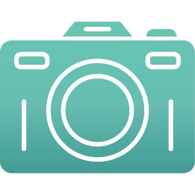 Fotoğraf kamerası vektör simgesi