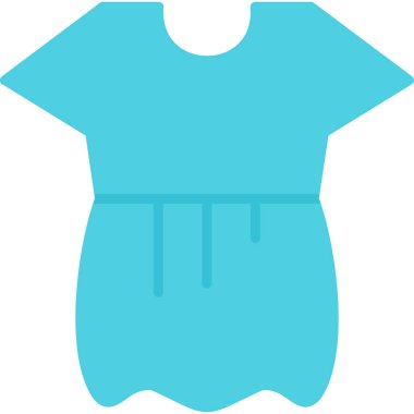 Kıyafetler. Web simgesi basit illüstrasyon