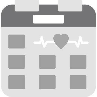 Takvim simgesi vektör illüstrasyonu