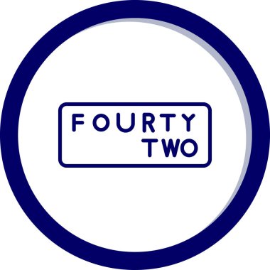 üç numara işaret simgesi, basit vektör illüstrasyonu