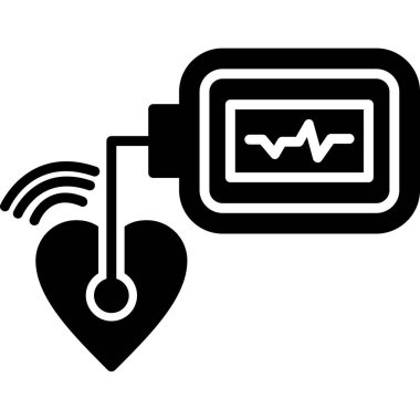 Nabız hızı kalp simgesi