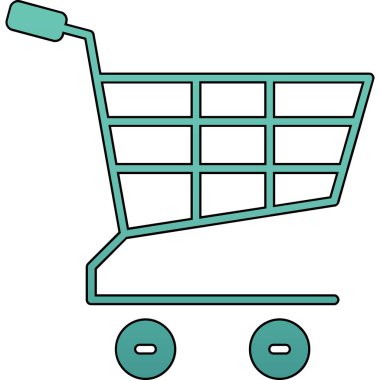 Alışveriş arabasının vektör çizimi