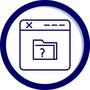 Tarayıcı. Web simgesi basit illüstrasyon