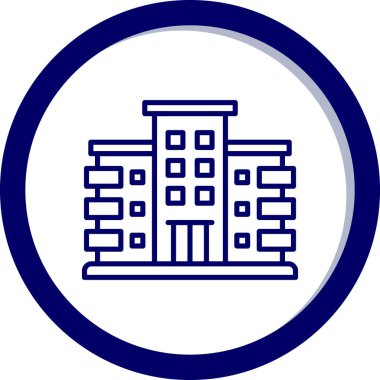 vektör simgesi oluşturuyorum. biçim düz yuvarlak sembol, kobalt rengi, yuvarlak açılar, beyaz arkaplan.