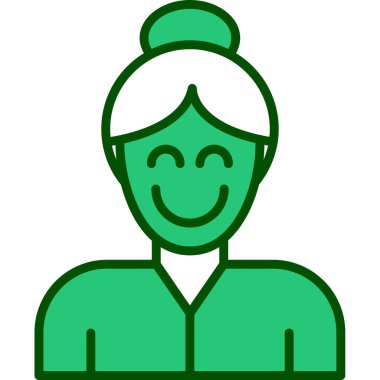 kadın simge vektör illüstrasyonu