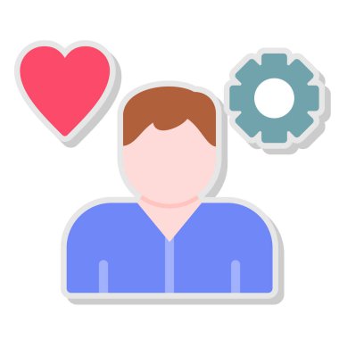 Erkek ikonu. düzenlenebilir vektör illüstrasyonu