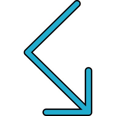 Ok. Web simgesi basit illüstrasyon