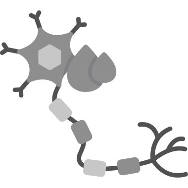 Düz bir şekilde insan beyninin vektör çizimi. beyaz arkaplanda izole.