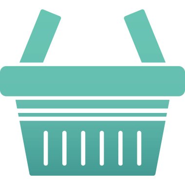 Alışveriş sepeti vektör simgesi