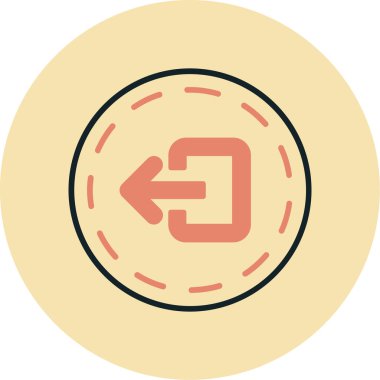 Ok simgesi. Vektör çizimi. Web simgesi