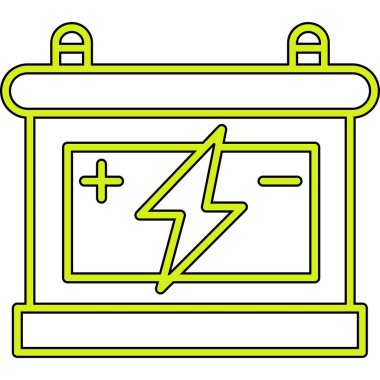 Pil. Web simgesi basit illüstrasyon