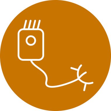 Fiş. Web simgesi basit illüstrasyon