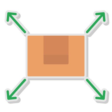 kutu simgesi vektör illüstrasyonu