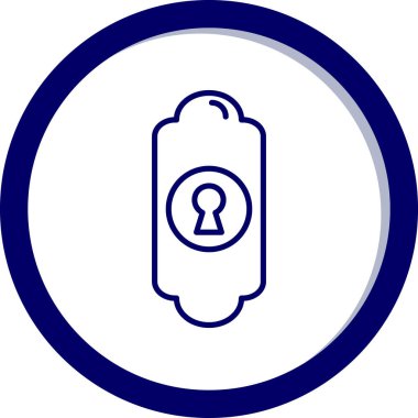 Kilit simgesinin vektör illüstrasyonu