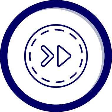 Oynat düğmesinin vektör illüstrasyonu