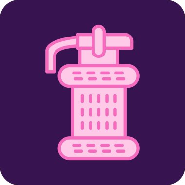 duş simgesi, vektör illüstrasyonu beyaz arkaplanda izole edildi