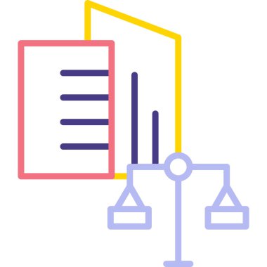 Veri analizinin modern simgesinin vektör çizimi