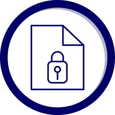 Kilit simgesinin vektör illüstrasyonu