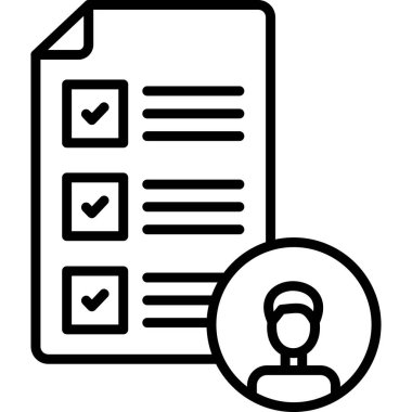 İşaretli simgesi olan pano. vektör illüstrasyonu