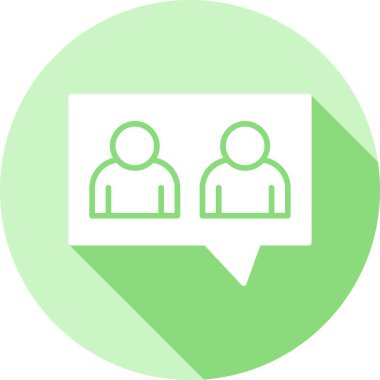 Sohbet simgesi vektör illüstrasyonu