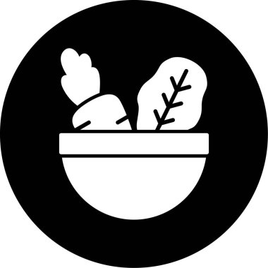 Yiyecek ve simgenin vektör illüstrasyonu