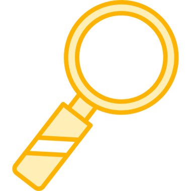 Büyüteç simgesini. Büyüteç camı vektör simgesi web için anahat çizimi