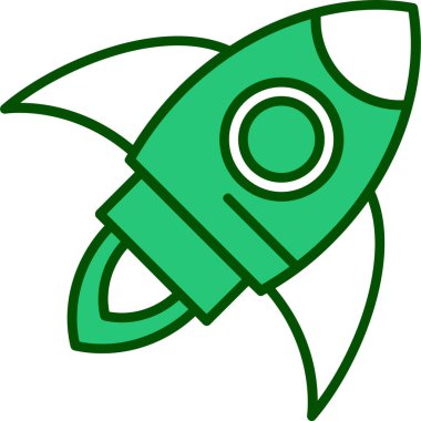 Roket fırlatıldı. Basit resimleme