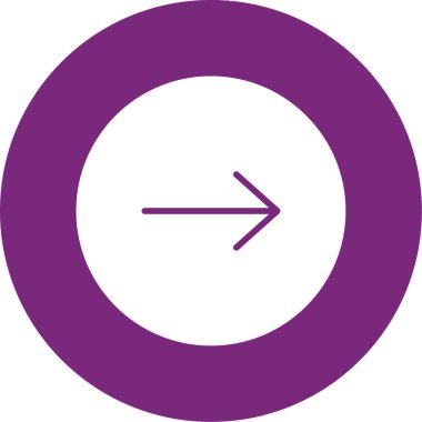 Yuvarlak ok simgesinin vektör çizimi