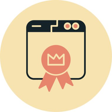 Ödül. Web simgesi basit illüstrasyon