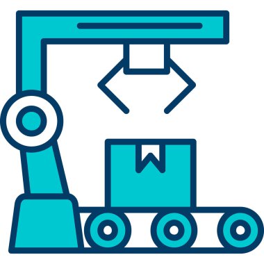 Taşıyıcı. Web simgesi basit illüstrasyon