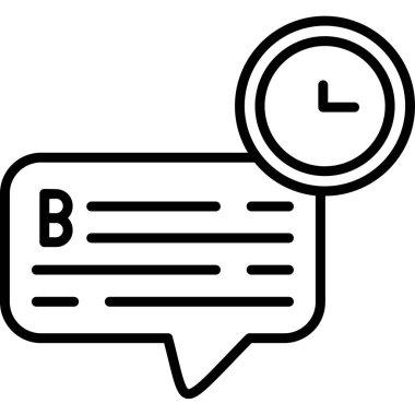 Konuş. Web simgesi basit illüstrasyon