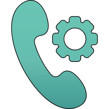 telefon simgesi, vektör illüstrasyonu