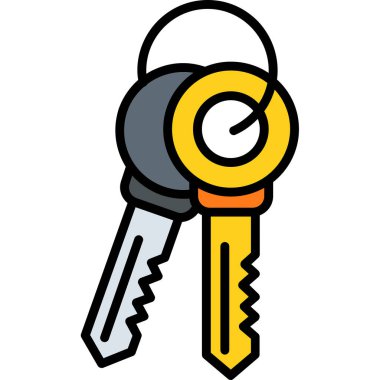 ev anahtar vektör simge tasarlamak