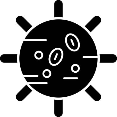 Güneş. Web simgesi basit illüstrasyon