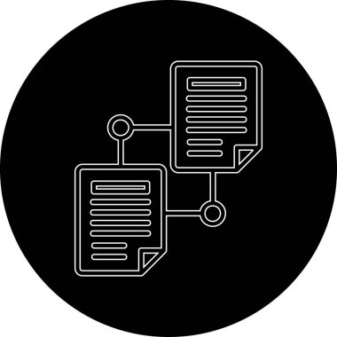 Dosya biçim simgesinin vektör illüstrasyonu