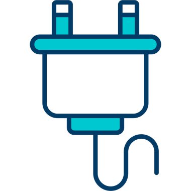 elektrik dolgu vektör simgesi düzenlenebilir