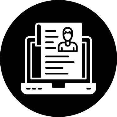 belge simgesi vektör illüstrasyonu