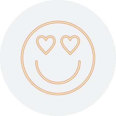 Mutlu yüz kalp çizgisi ikonu, mutlu gülümseme, pozitif, pozitif, pozitif, pozitif ve mutlu doğrusal vektör ikonu, ana hatlar biçimi