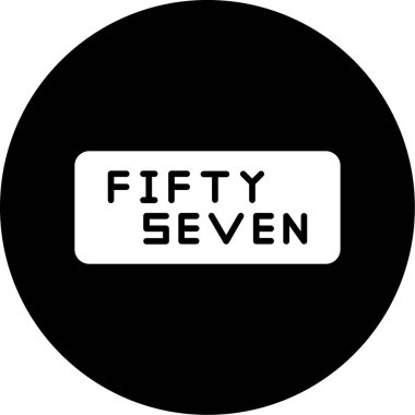 Beyaz arkaplanda siyah vektör simgesi