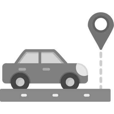 araba simgesi vektör illüstrasyonu