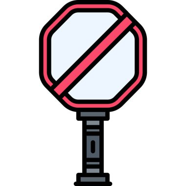 Dur işareti vektör simgesi