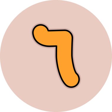 Çizgi film modern simgesinin vektör illüstrasyonu