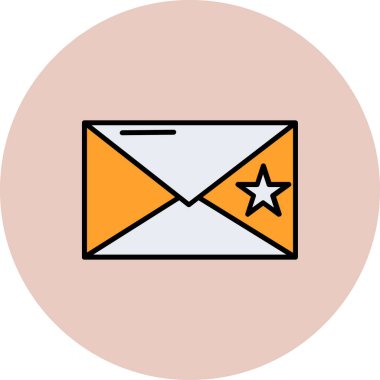 Zarf posta simgesi. E- posta iletisi ve ileti teması izole edilmiş tasarım. vektör illüstrasyonu