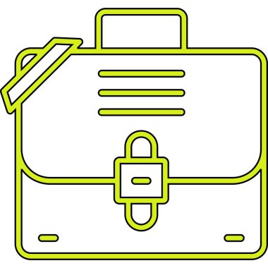 evrak çantası ikonu vektör illüstrasyonu