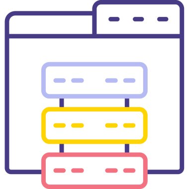 Kart kartı web simgesi basit illüstrasyon