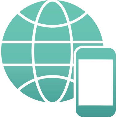 Modern b 'nin vektör çizimi akıllı telefonun simgesinden yoksundur