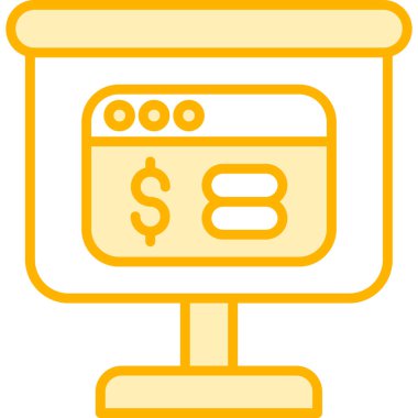 Dolar simgesi, vektör illüstrasyonu