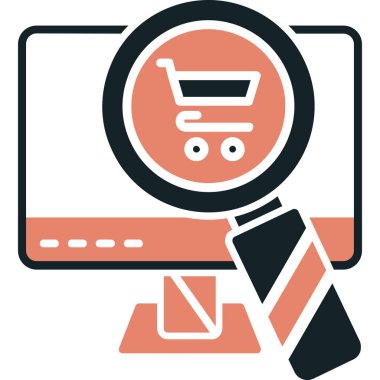 çevrimiçi dükkan vektör simgesi